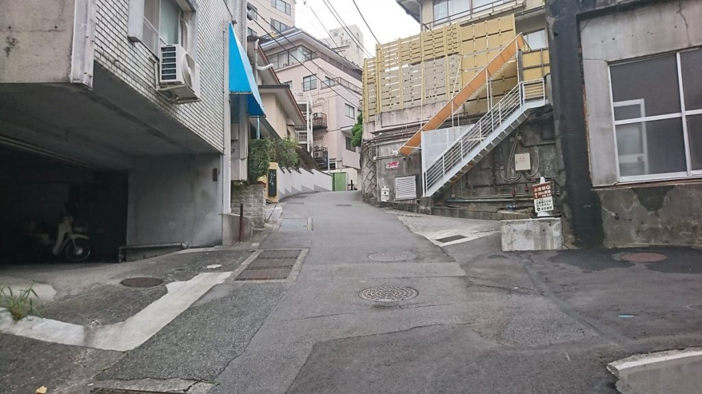 The uphill road in Atami