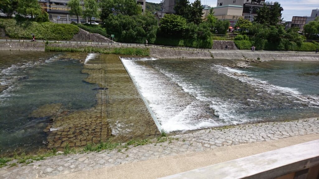 The flow of the Kamo River