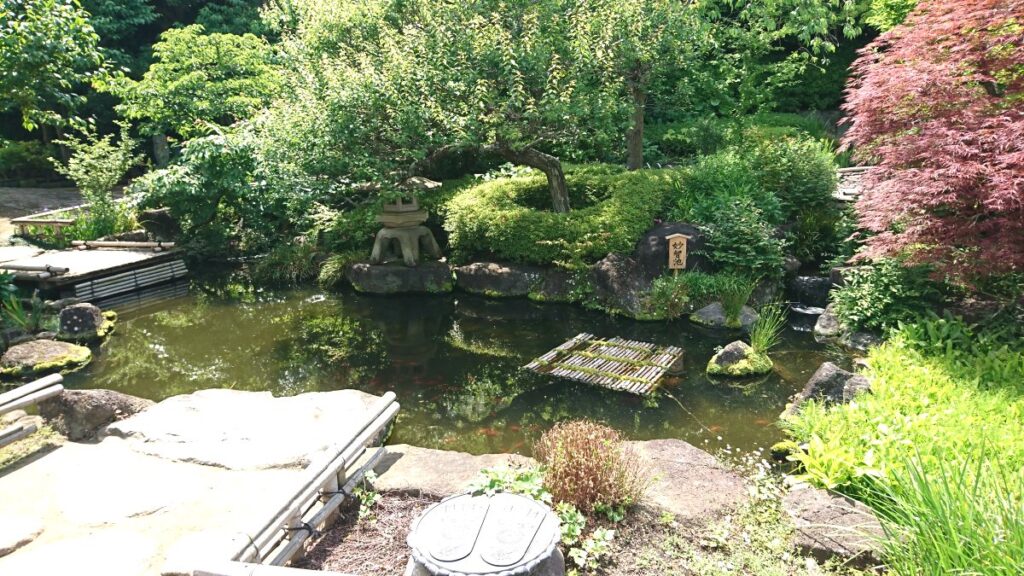The Japanese garden at Hasedera Temple