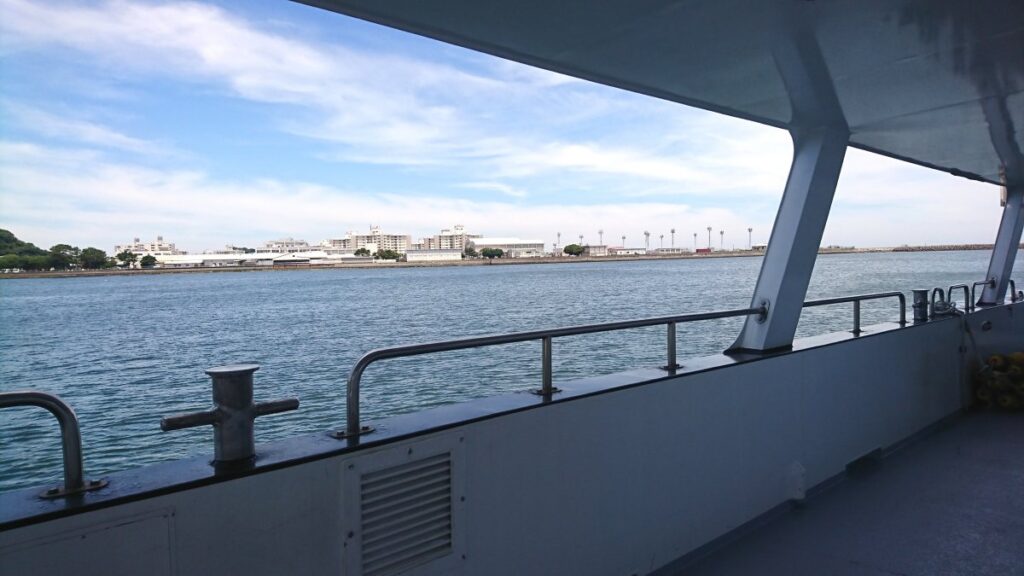 The sea seen from the ship