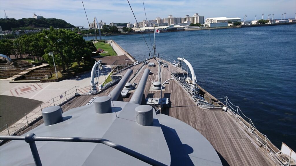 The uppermost bridge of the *Mikasa*