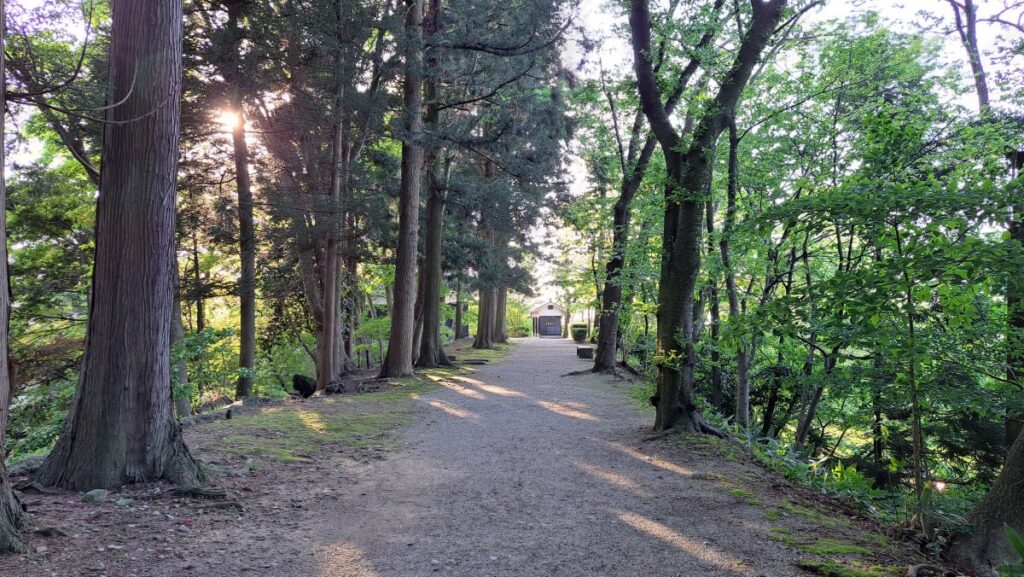 The path leading to the Kubota Castle Corner Turret