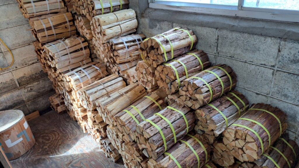 They're selling firewood.