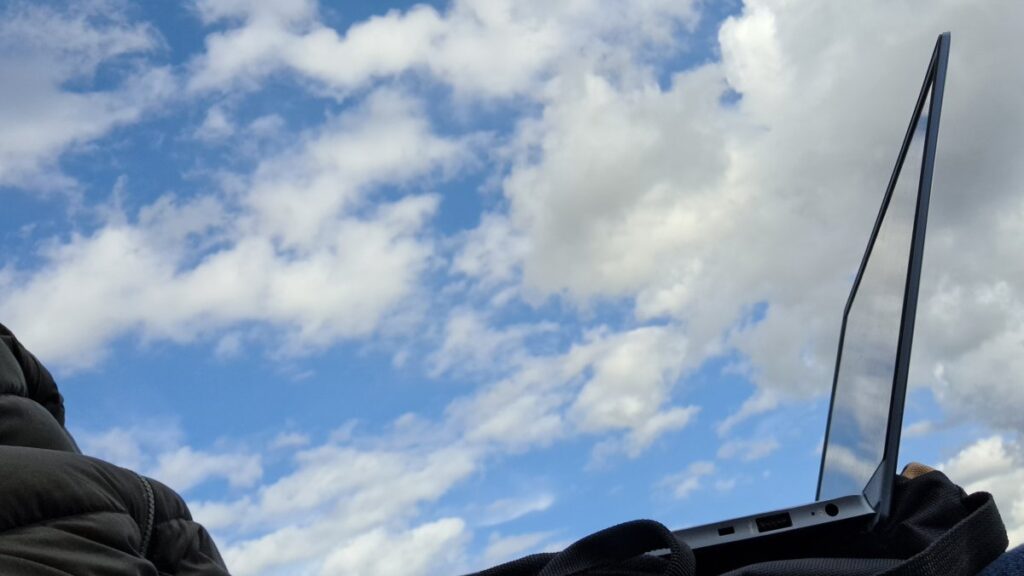 Nomad under the blue sky