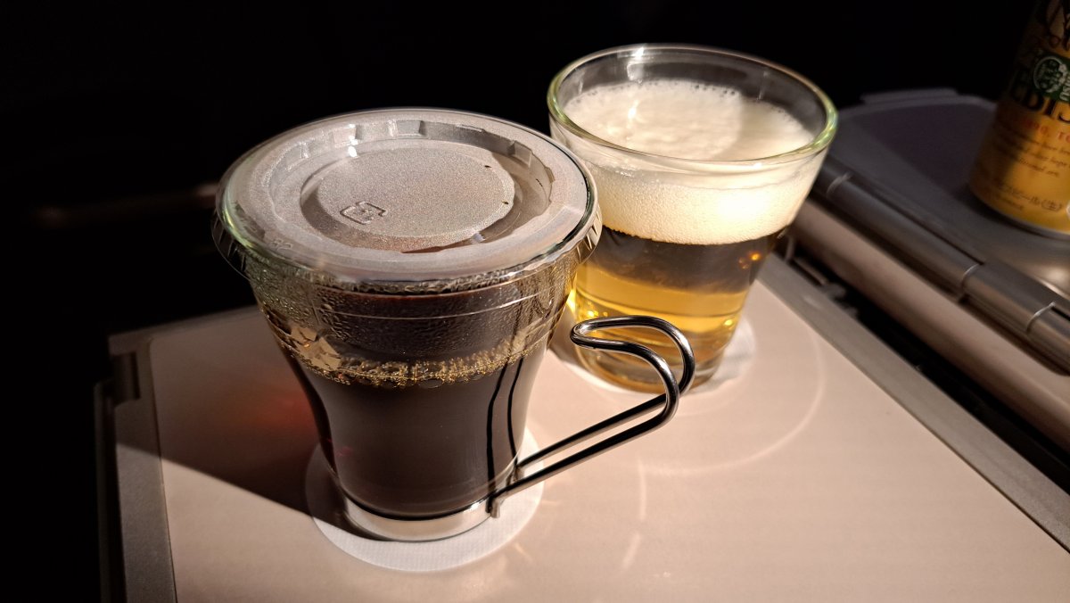 Coffee while drinking beer