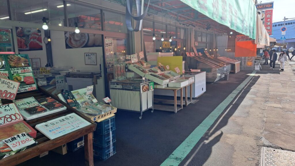 Shops in the outer market