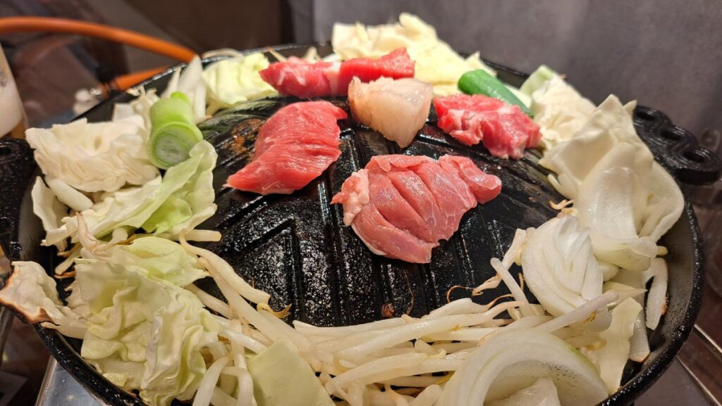 Jingisukan (Japanese-style grilled mutton)