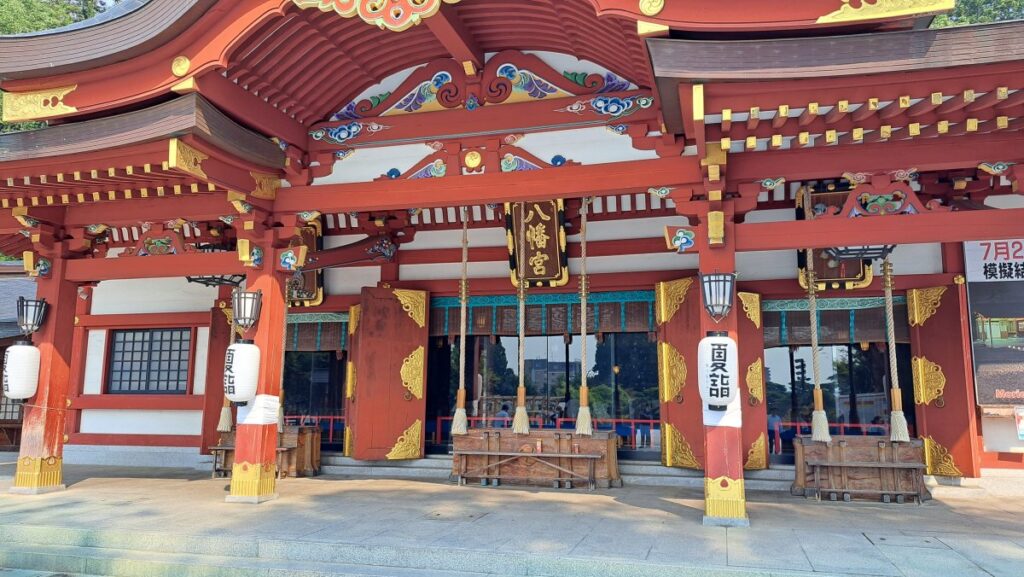 The Main Hall of Morioka Hachimangu Shrine