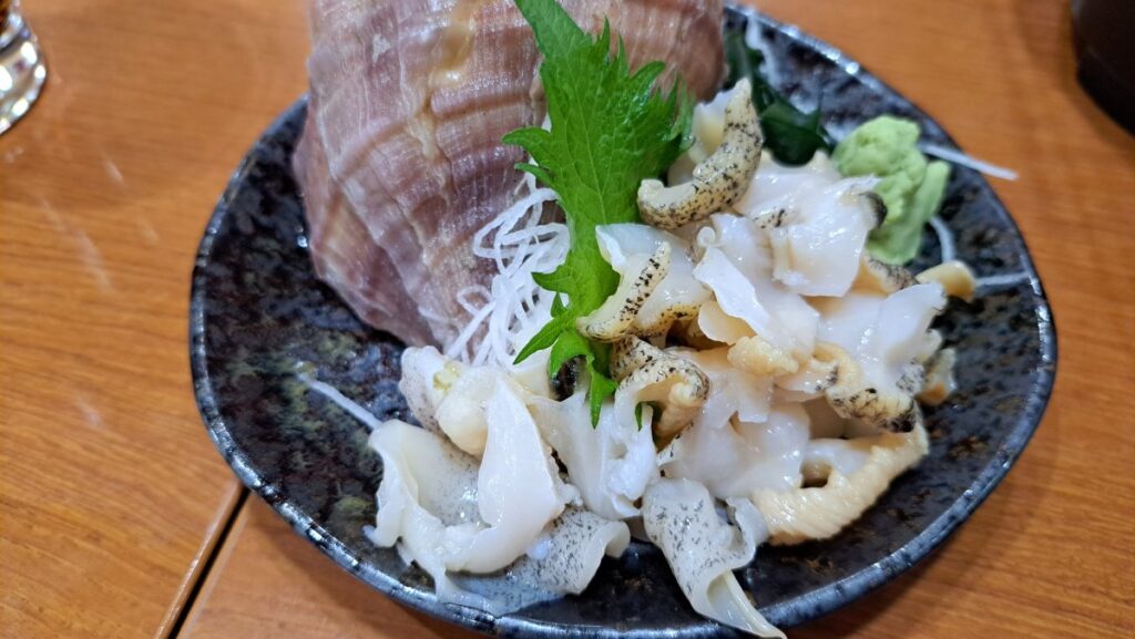 Whelk Sashimi
