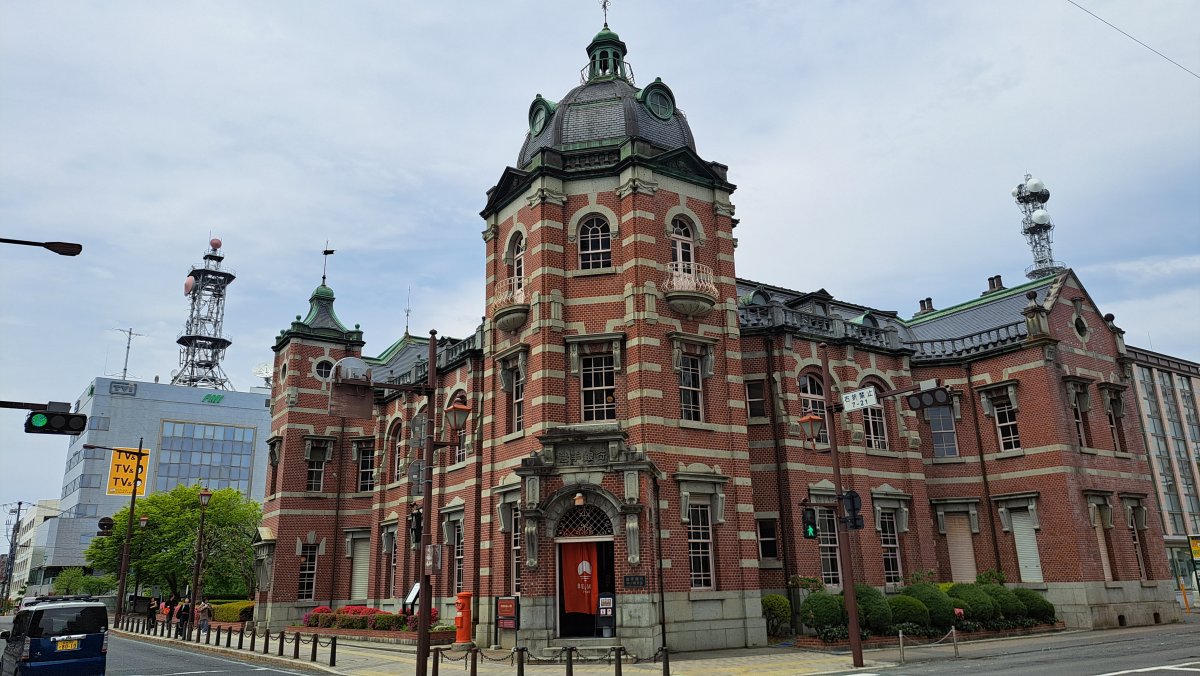 A historic building: the beautiful and striking Iwate Bank Red Brick Building.