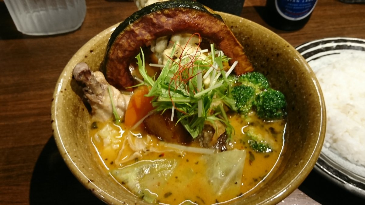A soup curry so delicious that one taste gets you hooked.