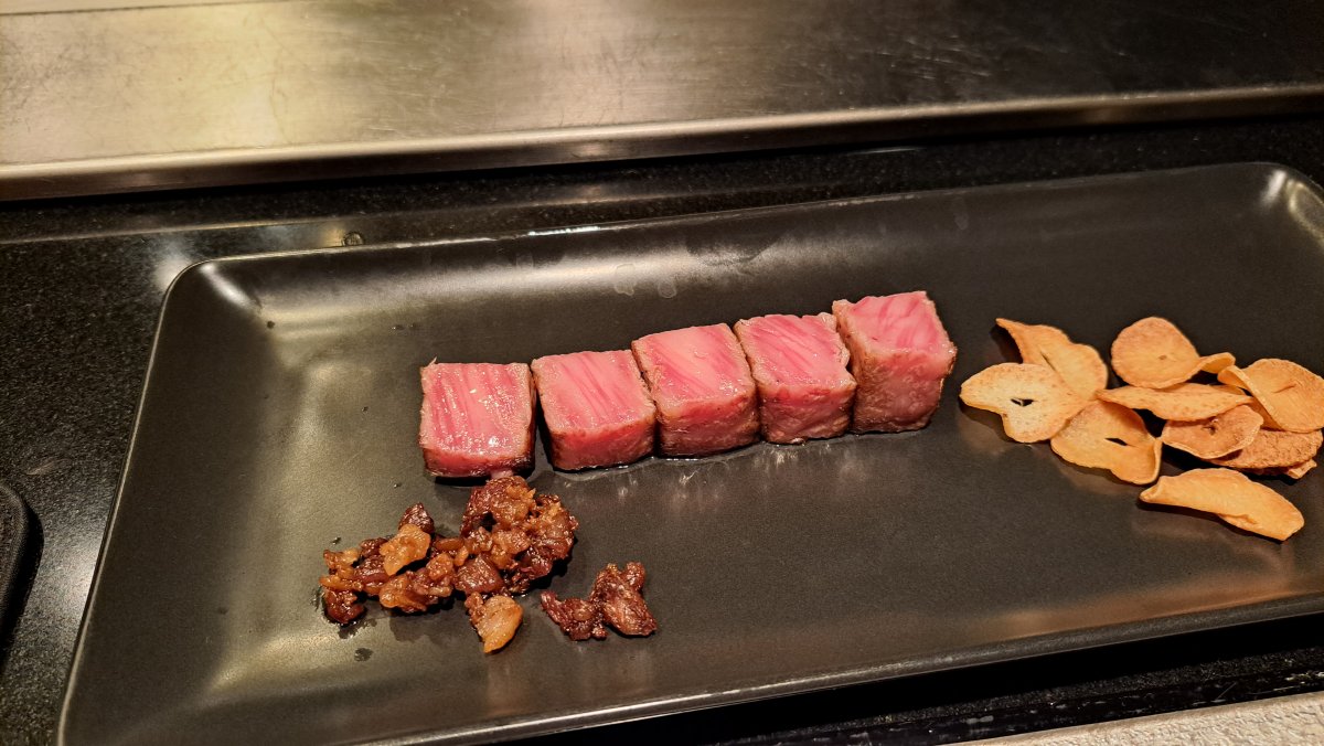 Carefully selected Wagyu beef
