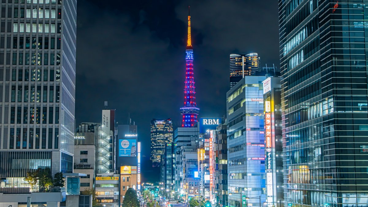 Tokyo Tower seen from Hamamatsucho