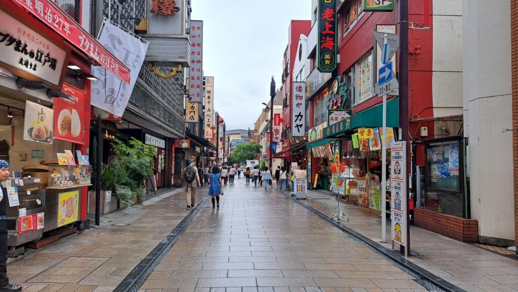 Chinatown on a weekday Monday, around 10 AM