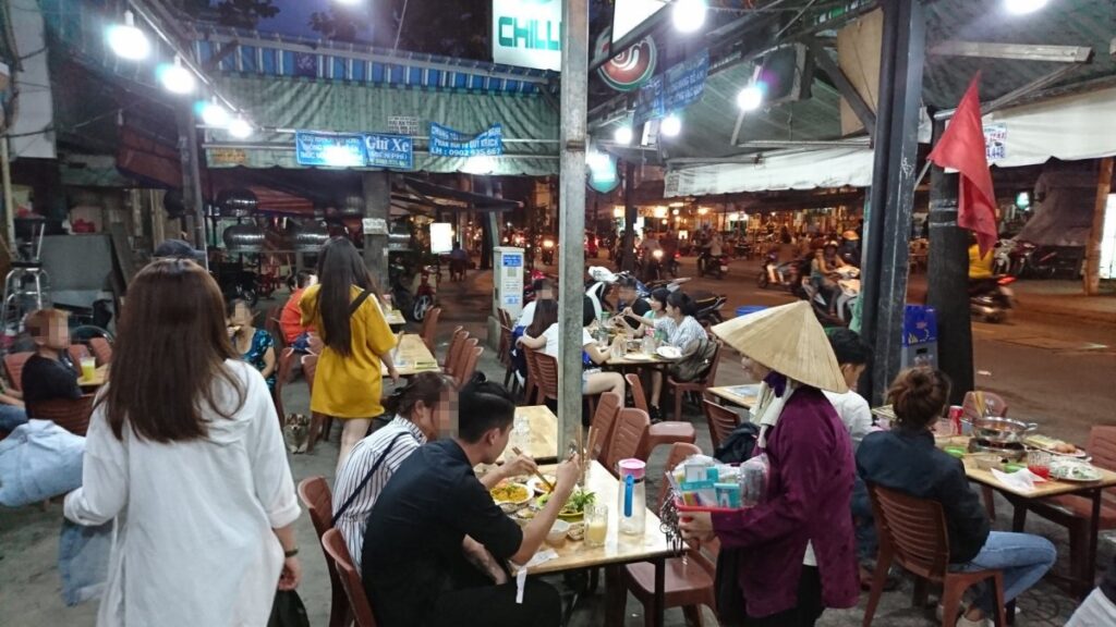 ベトナム焼肉店のオープンスタイル
