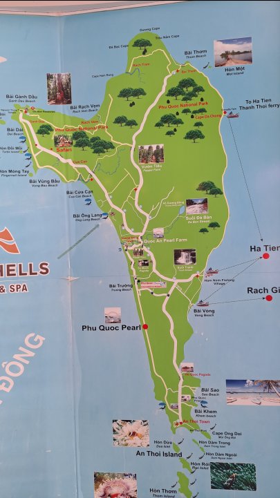 フーコック島の地図
