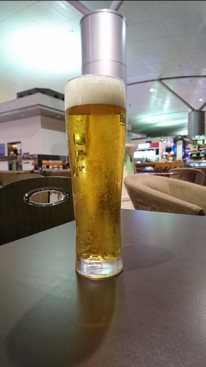 出国後のビール