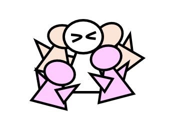 おしくらまんじゅう状態